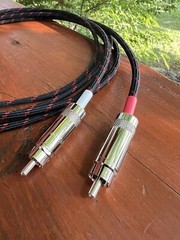 2 Ft Audiophile Turntable Phono RCA Cables w/Ground Low Capacitance