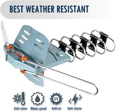 Strong Edition Antenna Amplified VHF/UHF FM HDTV 1080P 4K 360° Rotate 150 Miles
