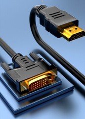 Lot 100 X 0.5M HDMI to DVI-D (24+1) Male PC Cables DVI to HDMI Dual Link Cables