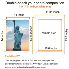 SESEAT 11×14 Picture Frame Rustic Brown, Display Pictures 8×10 11×14, Brown