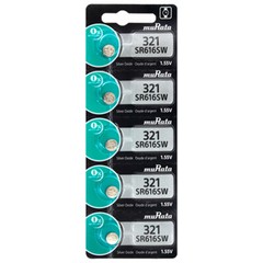 5 Murata Replaces Sony Silver Oxide SR616SW SR616W SR616 1.55V Watch Battery