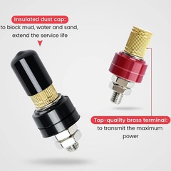 Battery Relocation Jump Post Kit 4AWG Heavy Duty Remote Battery Terminals USA