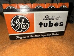 GE 5844 Tube-Sleeve of 5 NOS Matching Tubes-Tube Radio Five Star TESTED Amp 6J6