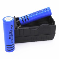 2x 3.7V 3000mAh Multipurpose Li-ion Batteries Rechargeable Battery+Dual Charger