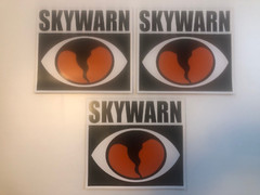 3x Medium SKYWARN SPOTTER Magnetic Custom NWS Storm chaser NOAA HAM Sign ecom