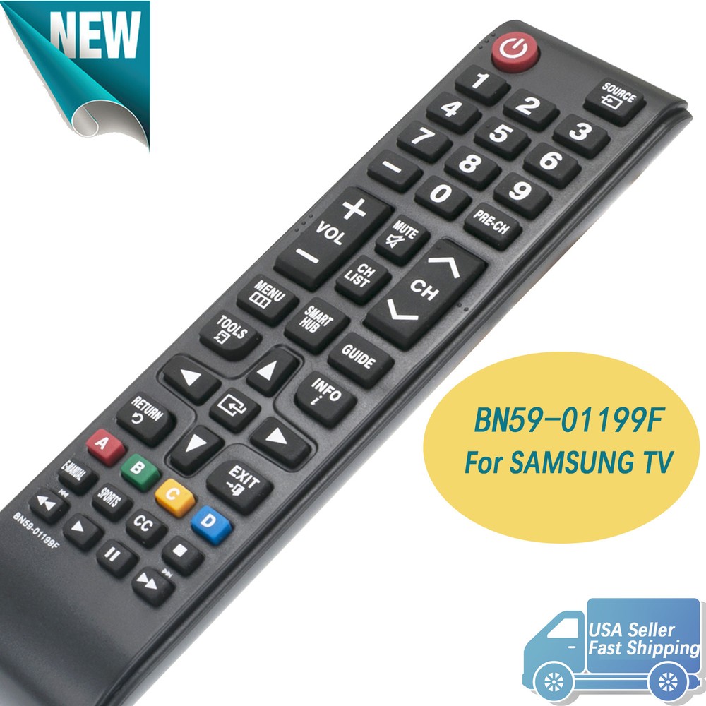 Remote Control BN59-01199F Replace for Samsung Smart TV UN40J6200AF UN50J620DAF