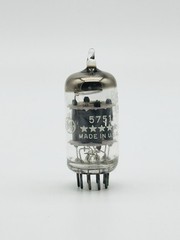 RARE NEW Vintage NOS General Electric GE Five Star 5751 12AX7 ECC83 Triangle J6