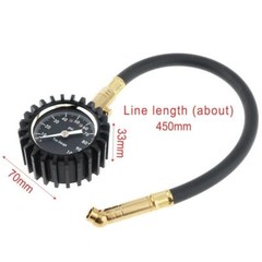 Portable ABS + Metal 100PSI Precision Pointer Style Tire Pressure Gauge