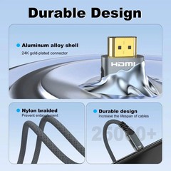 4K 60Hz Mini HDMI to HDMI Cable 1-10ft High Speed Compatible with DSLR Cameras
