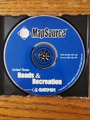 VINTAGE GARMIN MAP SOURCE UNITED STATES Roads & Recreation V 3.00 CD – ROM 1999