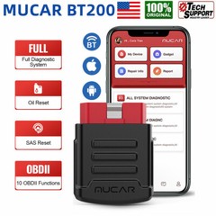 MUCAR OBD2 Scan Tool Bluetooth All System ABS SRS Engine Car Fault Code Reader
