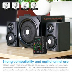Mini Digital Amplifier with Bluetooth USB DAC COAX/OPT Digital Amp Headphone Amp