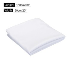 White Speaker Mesh Grill Stereo Fabric Dustproof 50cm x 150cm 20″ x 59″