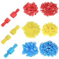 20-300PCS Spade Wire Electrical Crimp Terminals Nylon Fully Insulated Connectors