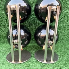 Orb Audio Mod1, Lot Of 4 speakers, Metallic Black Tested W/Tabletop Stand, Works