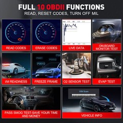 Launch OBD2 Code Reader Scanner Engine ABS Airbag Fault Automotive Diagnostic