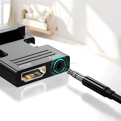 HDMI Female to VGA Male Adapter 1080P Converter with 3.5mm Audio Cable for PC TV