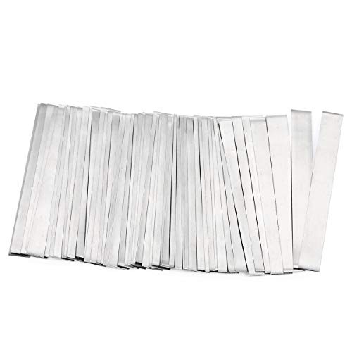 SHONAN Pure Nickel Strip 99.6% Nickel, 2 Inches 0.15 x 6 x 50 mm, 50 Pieces