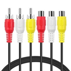 3 RCA Extender Extension Cable (6 Feet) – 3RCA Male to Female