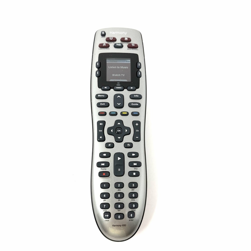 Logitech Harmony 650 Universal Advanced Remote Control Programmable Grey Tested