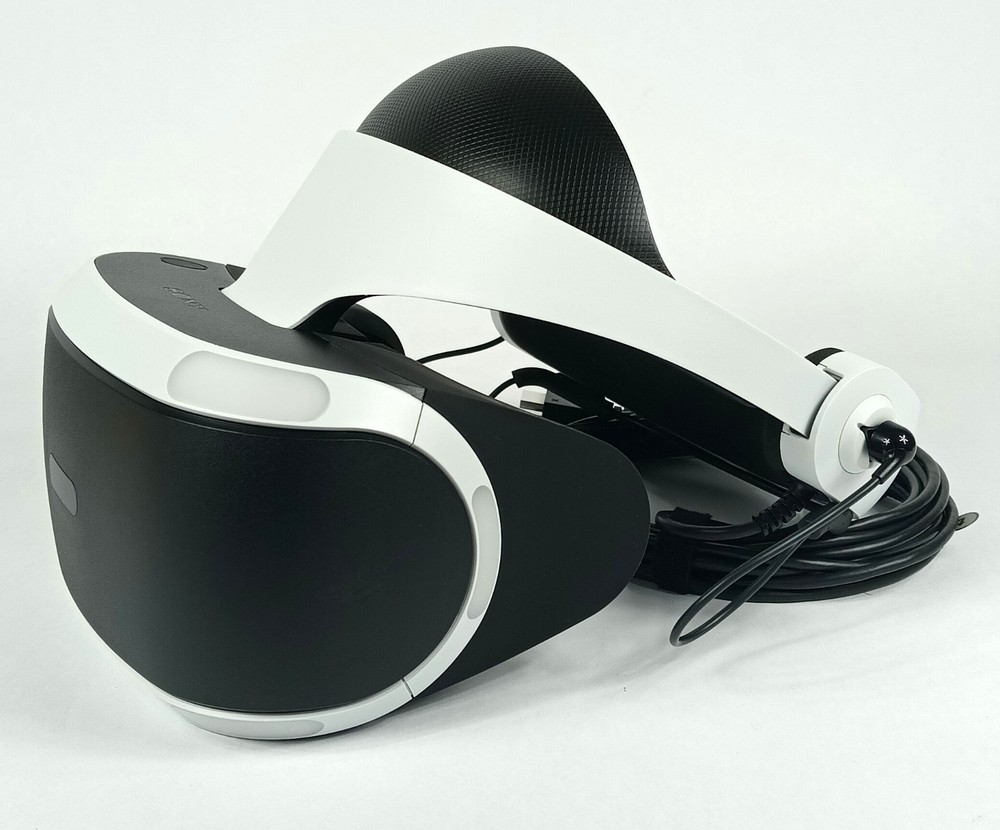 Sony PlayStation 4 PSVR Headset w/Earbuds Only V2 CUH-ZVR2 Tested Working