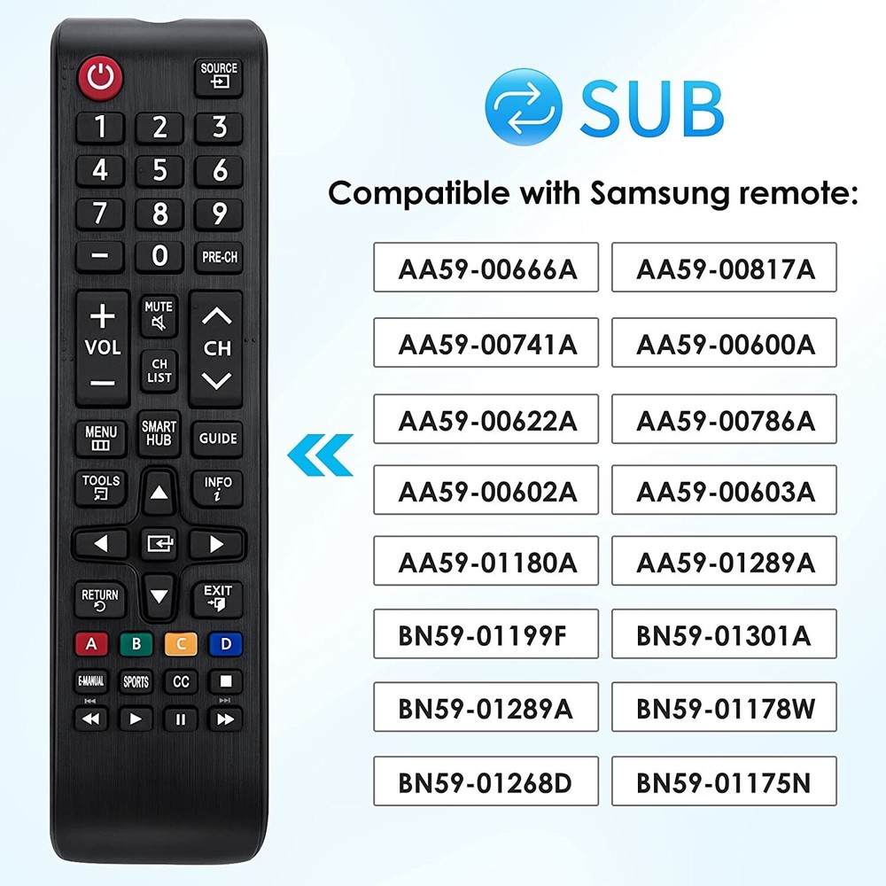 New Replaced Samsung Remote Control BN59-01199F for TV – Fast Shipping!