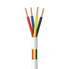 500FT Security Cable 22/4AWG SOLID Unshielded CCA Alarm Fire Burglar CCTV Wire