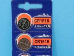 MURATA CR1616 LITHIUM 3V BATTERY 2Pc