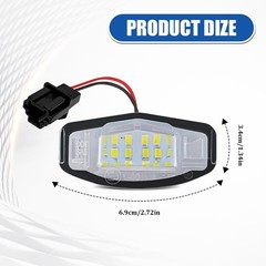 2PCS LED License Plate Light, Tag Lights for License Plate, Rear Tag Light Lamp,