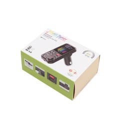 Wireless Car Bluetooth FM Transmitter Aux USB Charger Hands-Free Call Display
