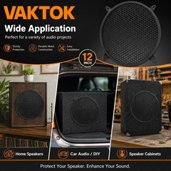 Durable 12-Inch Black Subwoofer Cover – Perfect for Home Theater and Car Audio