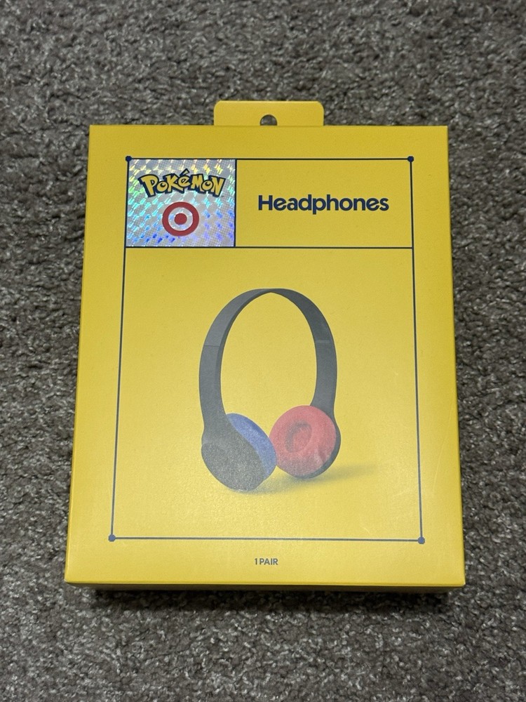 Pokémon Target X 30th Anniversary Headphones Black Blue Red 3.5mm USB-C Mic