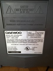 Vtg Gaming Tv Daewoo Dtq 20u4sc Television 2000s Large Retro Cable Prop 20”