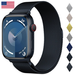 Marge Plus Stainless Steel Milanese Loop Compatible Apple Watch Bands 46Mm 44Mm