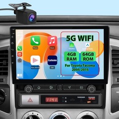 Solvitek Car Radio for Toyota Tacoma 10.1″ 4GB RAM 64GB ROM (Fast Charging)