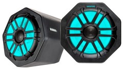 Pair Memphis Audio GEN65FE LED Speaker Pods+Subwoofer For 2016+ Polaris General