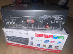AV-326BT 1200W Bluetooth Stereo Power Amplifier 220V DC 12V EQ NEW