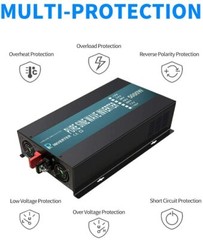 5000W Power Pure Sine Wave Inverter DC 12v 24v 36v 48V to 110V 120V AC Truck Car