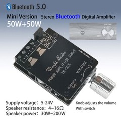 502L 50W*2 MINI 5.0 Bluetooth Amplifier Board Wireless Audio Digital Power US