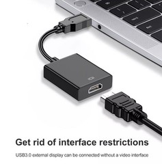 HD 1080P USB 3.0 to HDMI Video Cable Adapter For PC Laptop HDTV LCD TV Converter