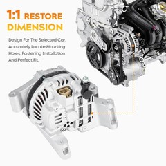 New Alternator for Mazda 3 2004 2005 2006 2007 2008 2009 2L 2.3L, Mazda 5 200…