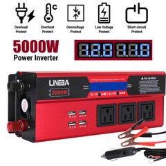 5000W Convertidor 12V A 110V / 24V A 110V Para Carro Auto inversor de corriente