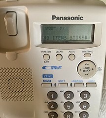 Panasonic KX-TSC12W White Integrated Telephone System Caller ID 3-Way Calling