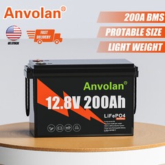12V 200Ah Deep Cycle LiFePO4 Battery BMS Lithium Iron Phosphate Battery 2560W