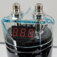 PRO 3.5 Farad Capacitor Car Audio 3500 Watts Power 12V Display + 4 Gauge amp KIT