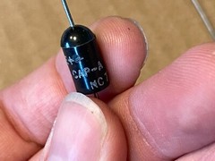 2 NOS Vintage 1970s Western Electric 5 uf 35v Tantalum 601A Capacitors TESTED!