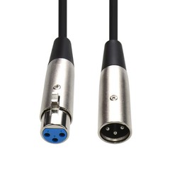 15 Pack of 10Ft XLR 3P Male/Female Balanced Audio Microphone Cable