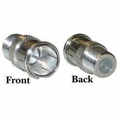 Set of 2 Quick Fit F Connector Male Plug To Female Adapter – Push On RF Coaxial