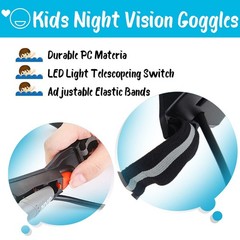 AGM Kids Night Vision Goggles, Adjustable Spy Gear Medium, Green