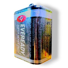 Eveready No. 1209 Super Heavy Duty 6V Lantern Battery Carbon Zinc Coil New HTF